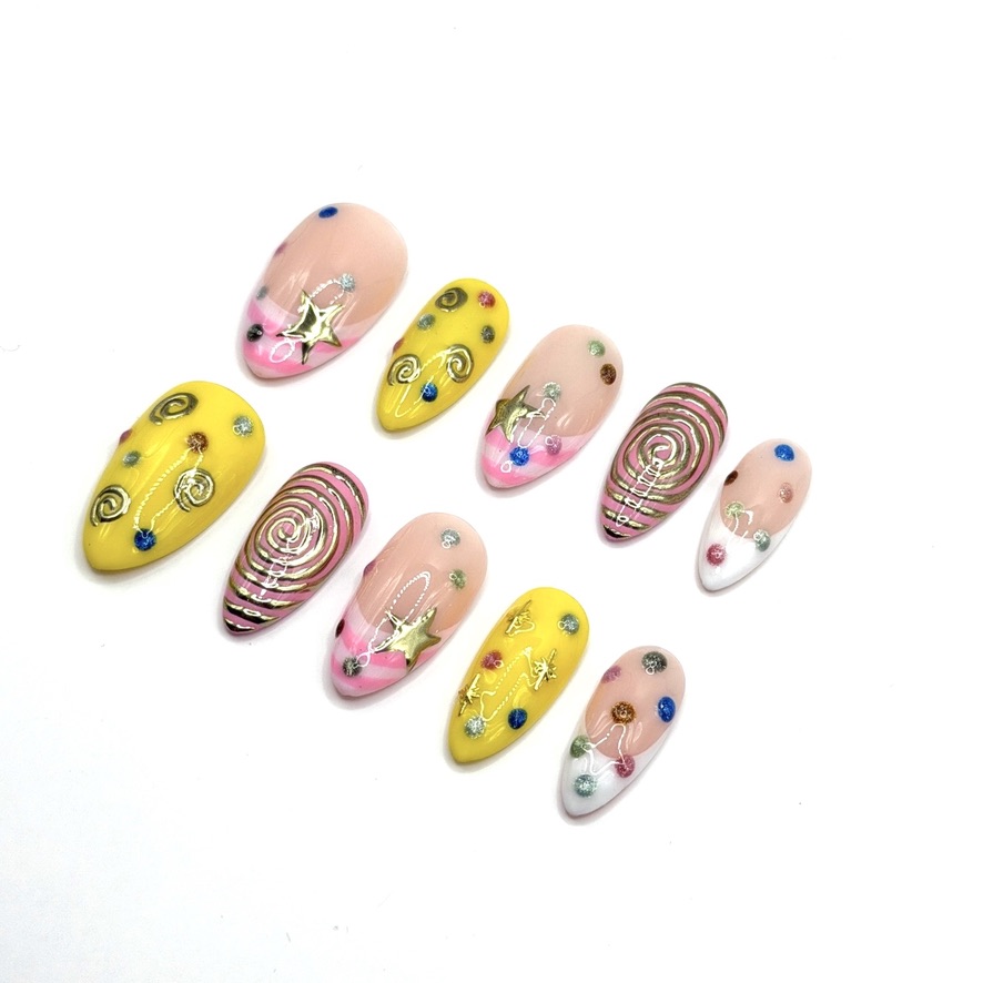 Candy Swirl nail set
